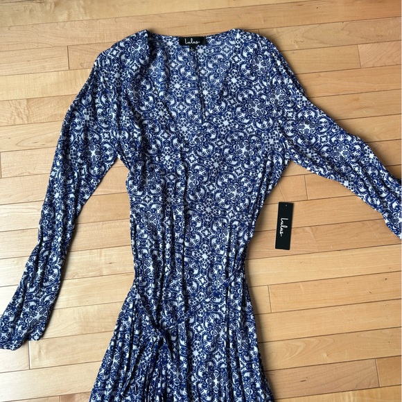 Lulus Mandala Daydream Blue Print Maxi Dress - Picture 7 of 8